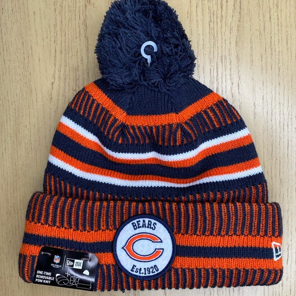 Chicago Bears Knit Hat New Era 2019 Sports On Field Sideline Home NFL NEW OSFM - Picture 2 of 6